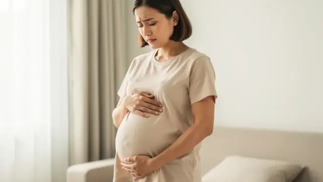 Beispielbild von schwangeren Frauen, die erste Wehen und Symptome erleben