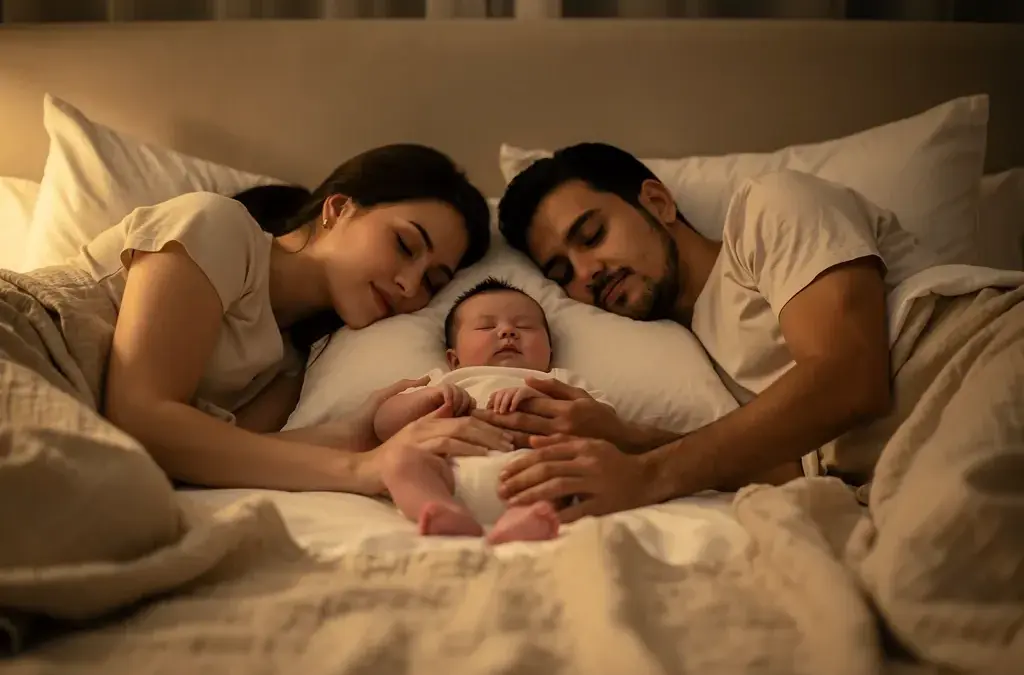 Familienbett für Babys stärkt die emotionale Bindung und fördert Sicherheit und Geborgenheit