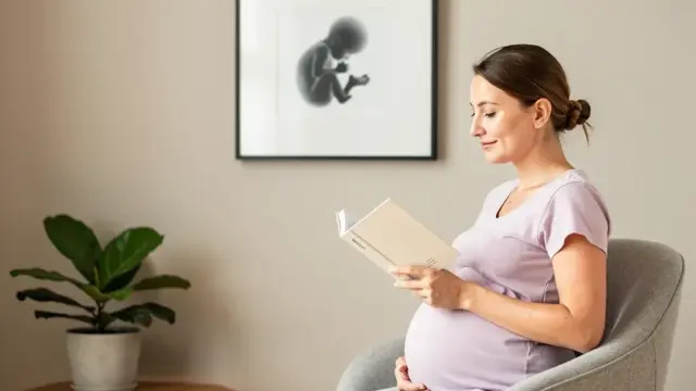 Mutterpass Erklärung mit Gesundheitsdaten von Mutter und Kind für Schwangere