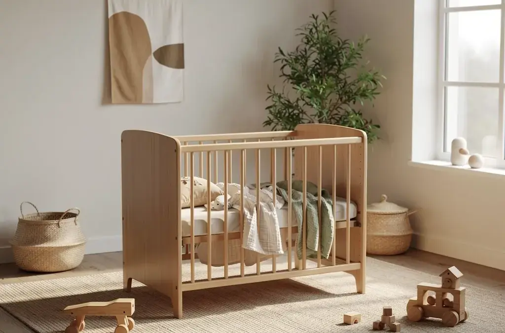 Nachhaltiger Baby Schlafplatz aus natürlichen Materialien für gesunde Träume