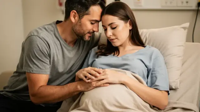 Künftige Väter unterstützen ihren Partner während der Geburt emotional und praktisch