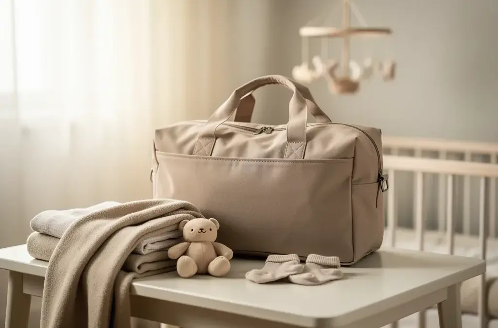 Beispielhafte Kliniktasche für werdende Mütter und ihre speziellen Bedürfnisse