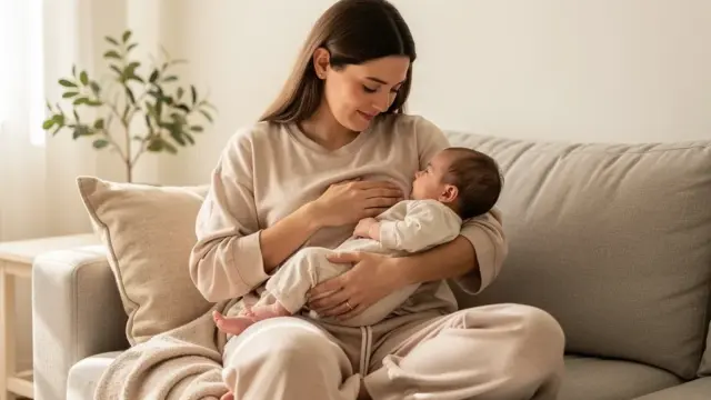 Stillen unterstützt die Rückbildung der Gebärmutter durch Oxytocin und Gebärmutterkontraktionen